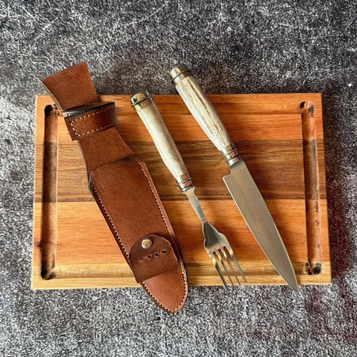 Combo Set de Mesa · Tabla + Cubiertos + Vaina