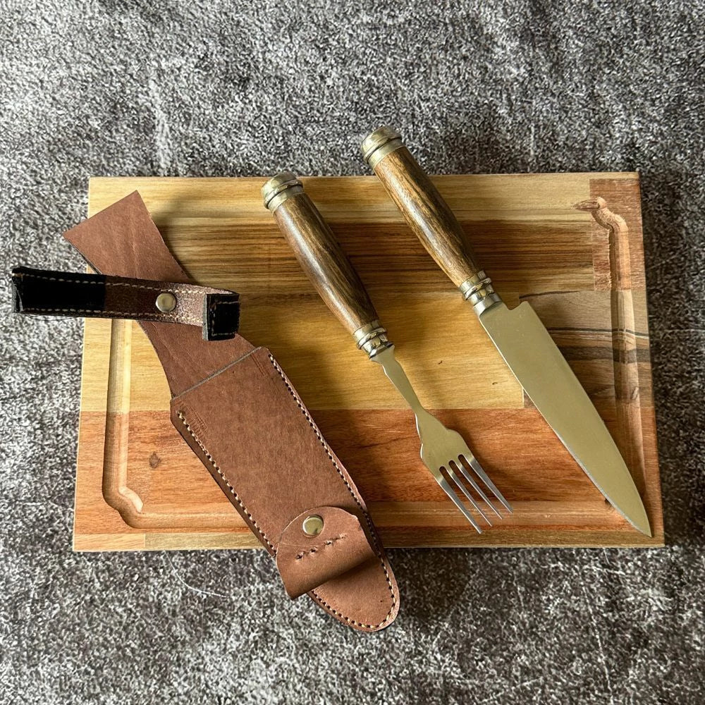 Combo Set de Mesa · Tabla + Cubiertos + Vaina