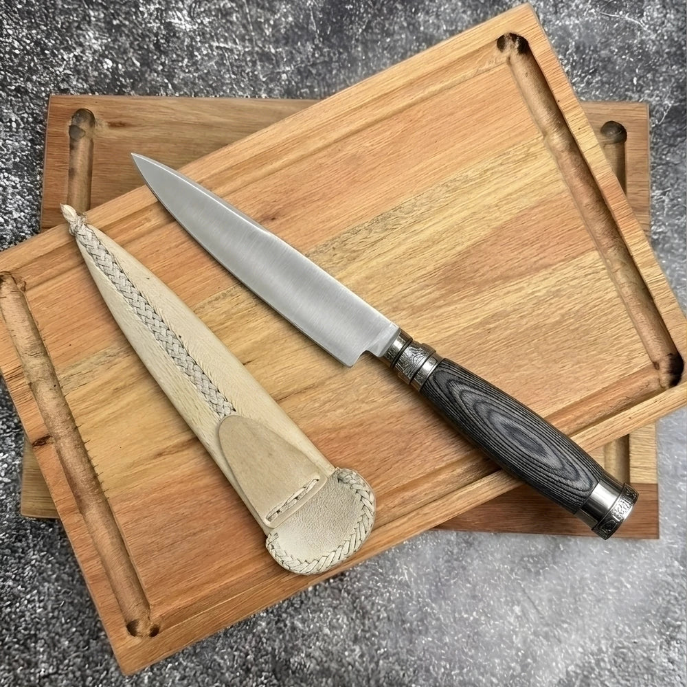 Cuchillo · Madera Pakkawood Gris