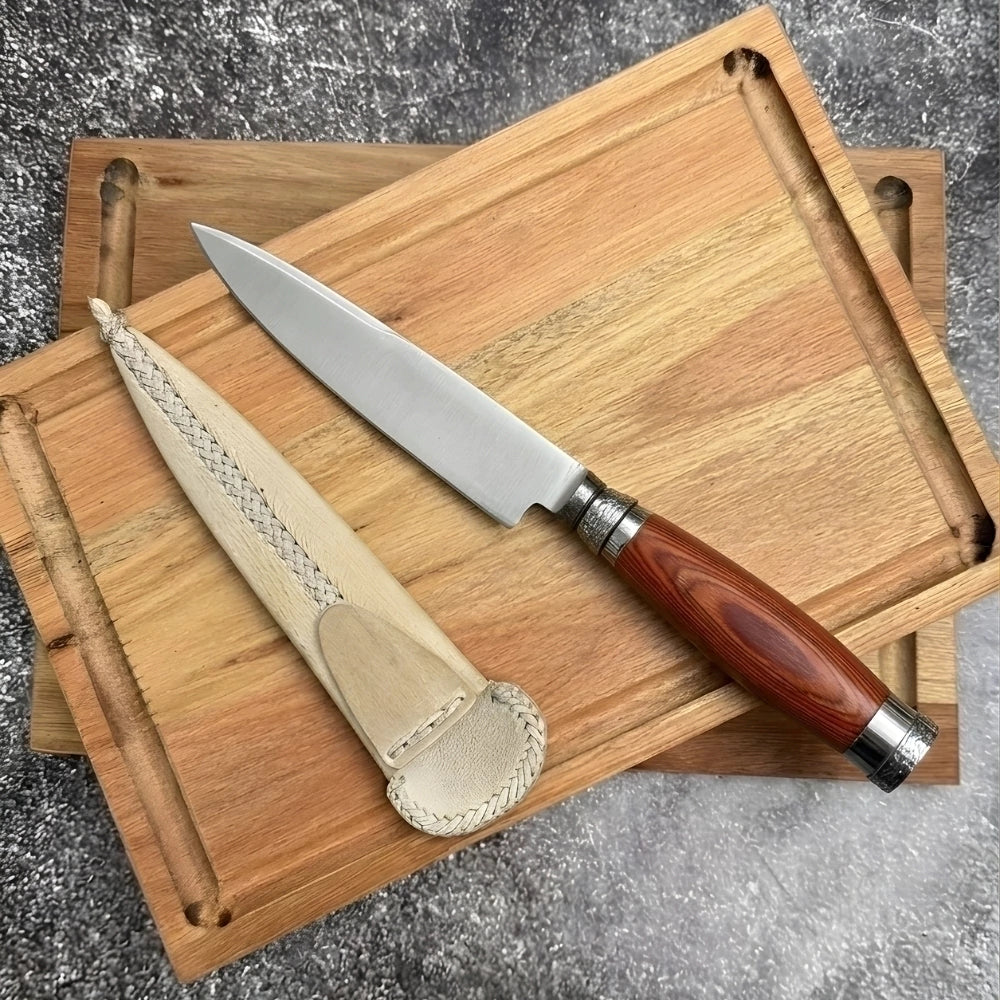 Cuchillo · Madera Pakkawood Roja