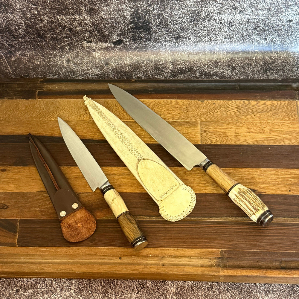 Cuchillo · Madera y Asta de Ciervo Regional