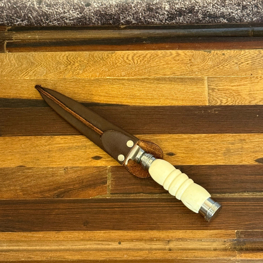 Cuchillo · Hueso Anillado y Alpaca