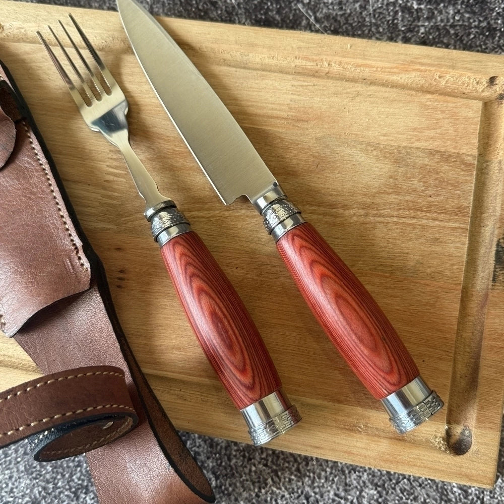 Set de Mesa · Madera Pakkawood Naranja