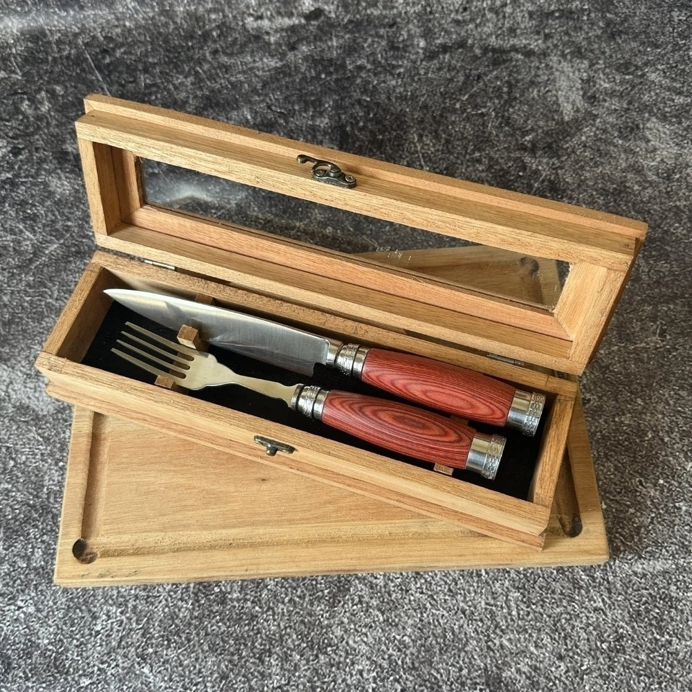 Set de Mesa · Madera Pakkawood Naranja
