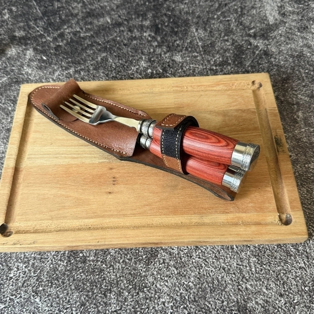 Set de Mesa · Madera Pakkawood Naranja