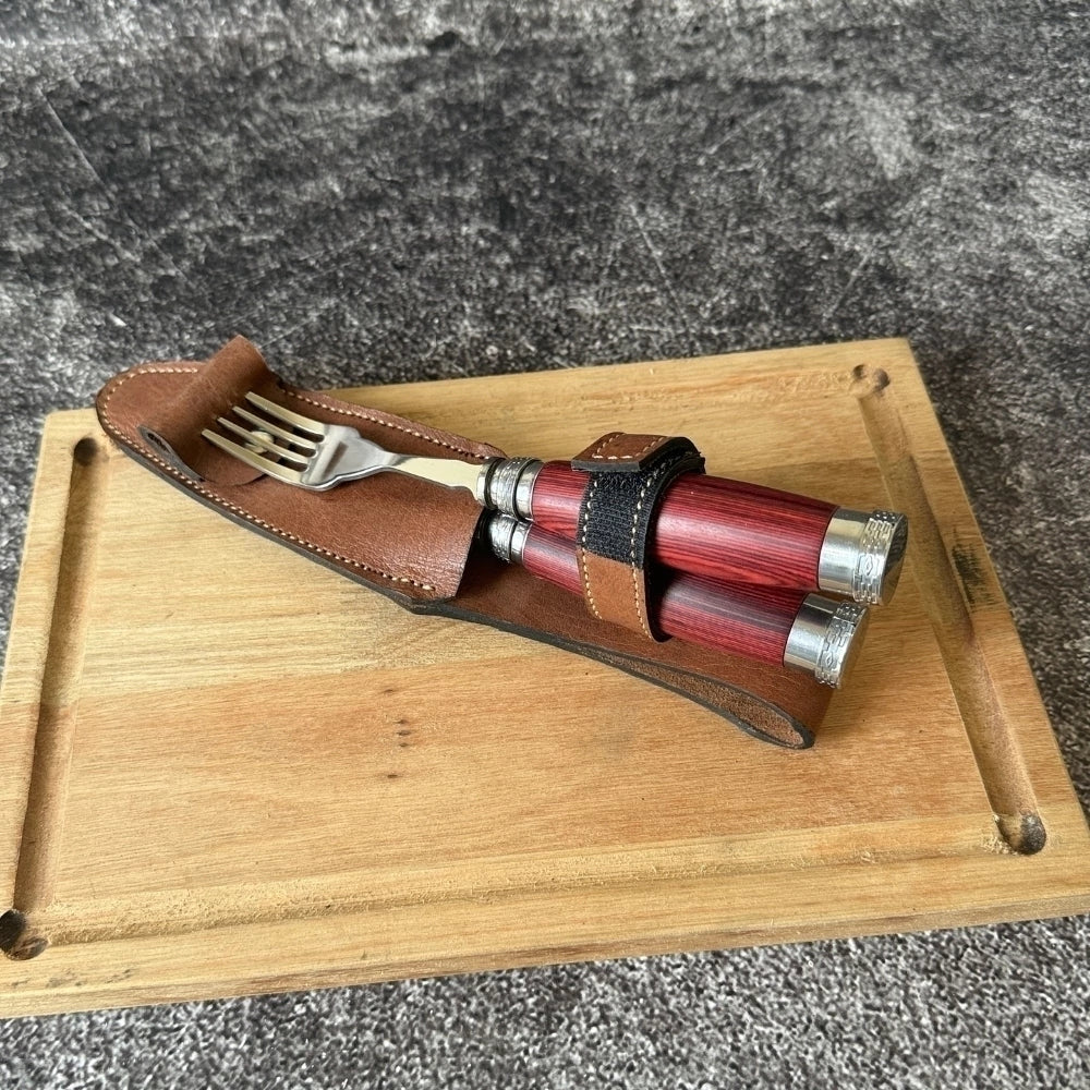 Set de Mesa · Madera Pakkawood Roja