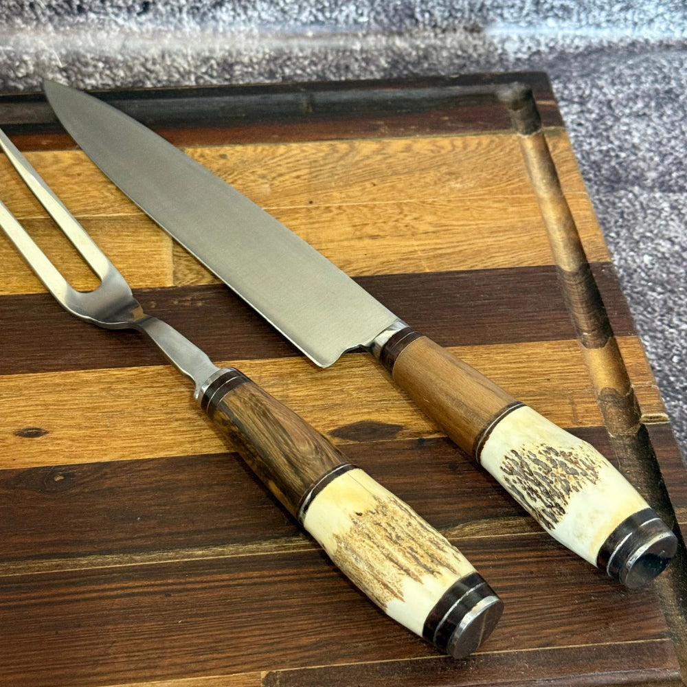 Set Parrillero · Asta de Ciervo y Madera
