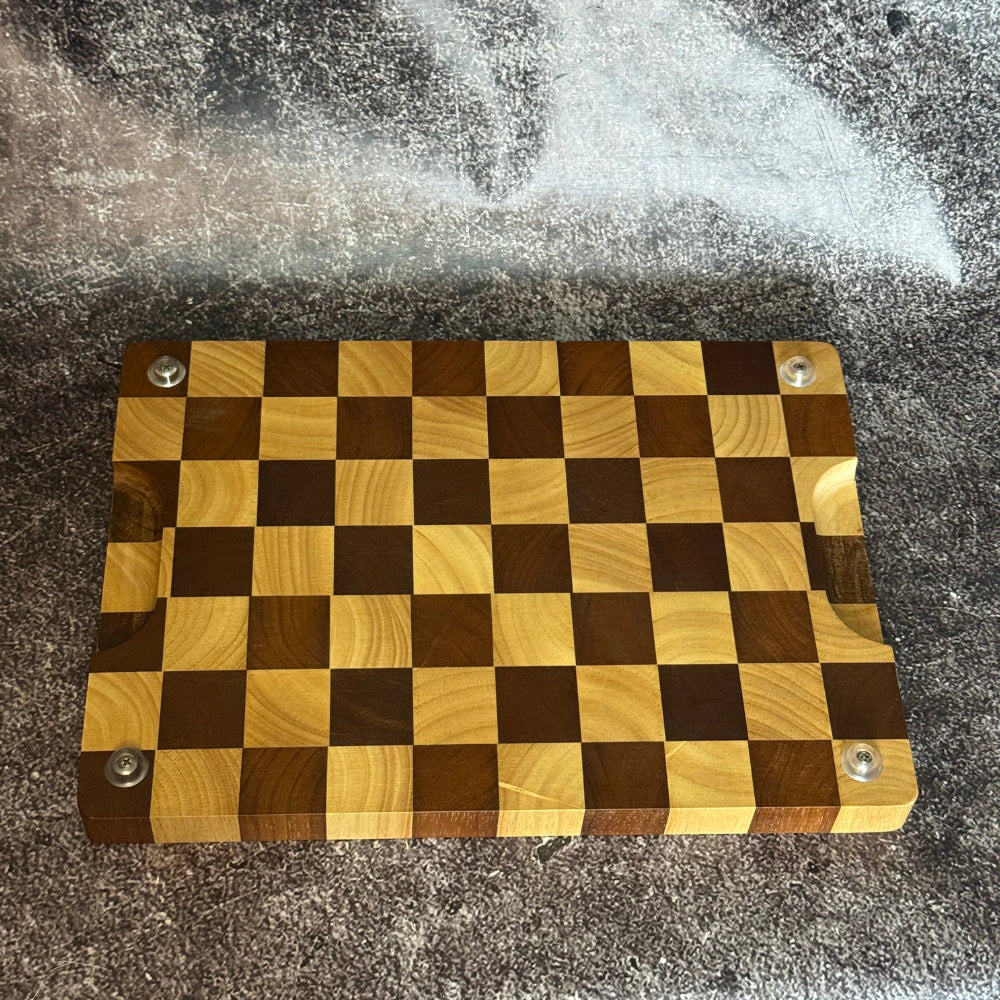 Tabla End Grain · Diseño Ajedrez