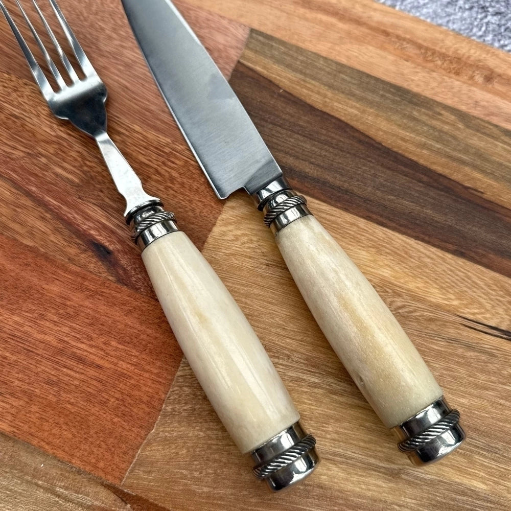 Set de Mesa · Hueso y Alpaca