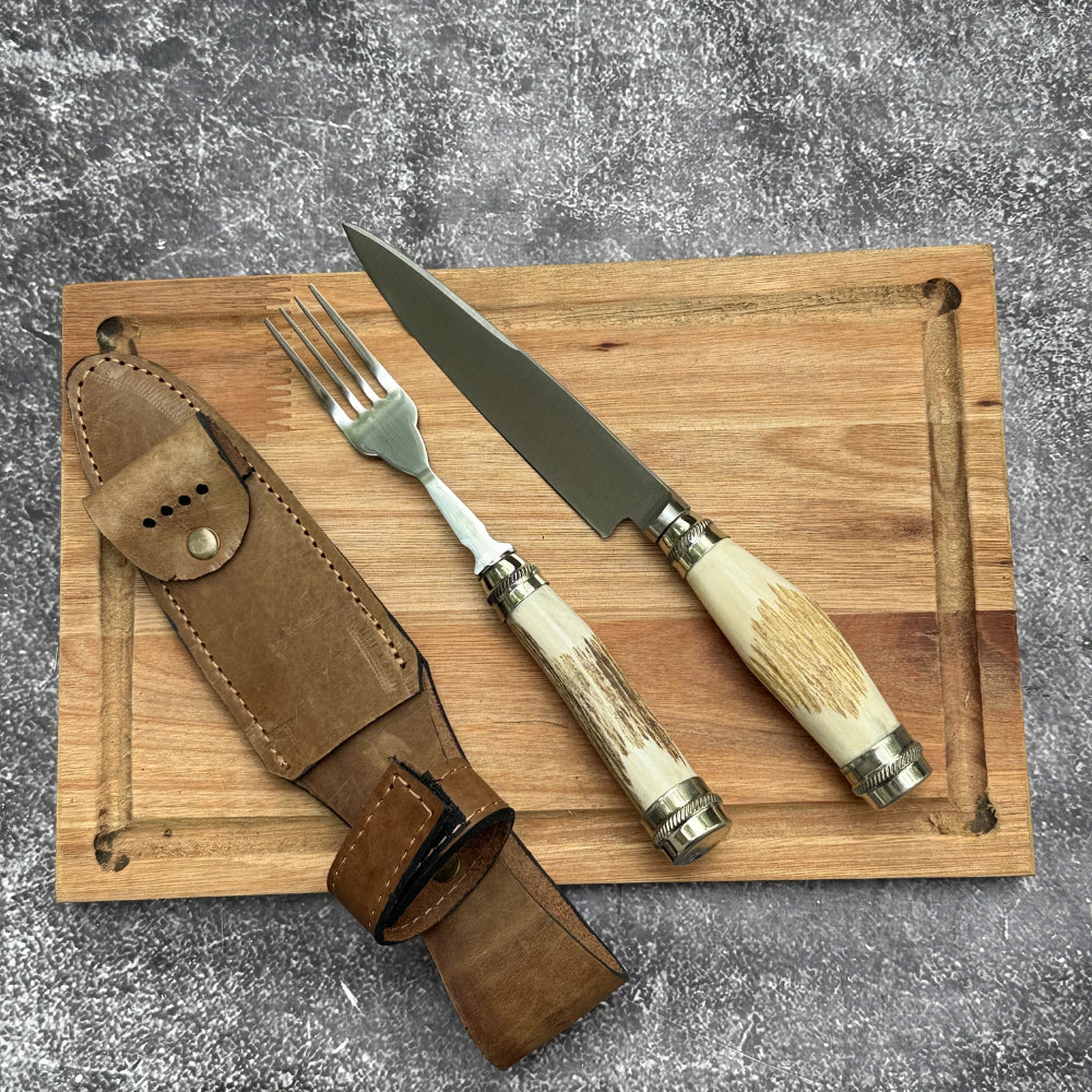 Set de Mesa · Asta de Ciervo y Alpaca