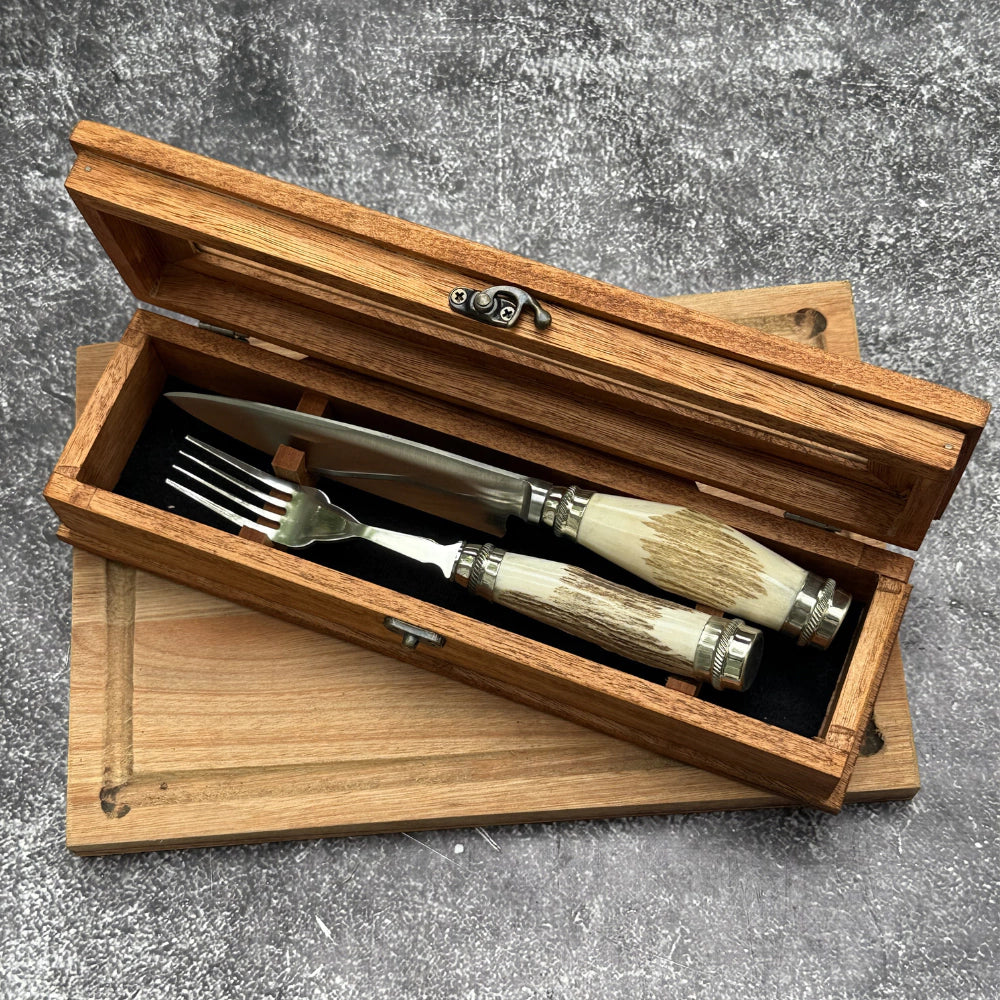 Set de Mesa · Asta de Ciervo y Alpaca